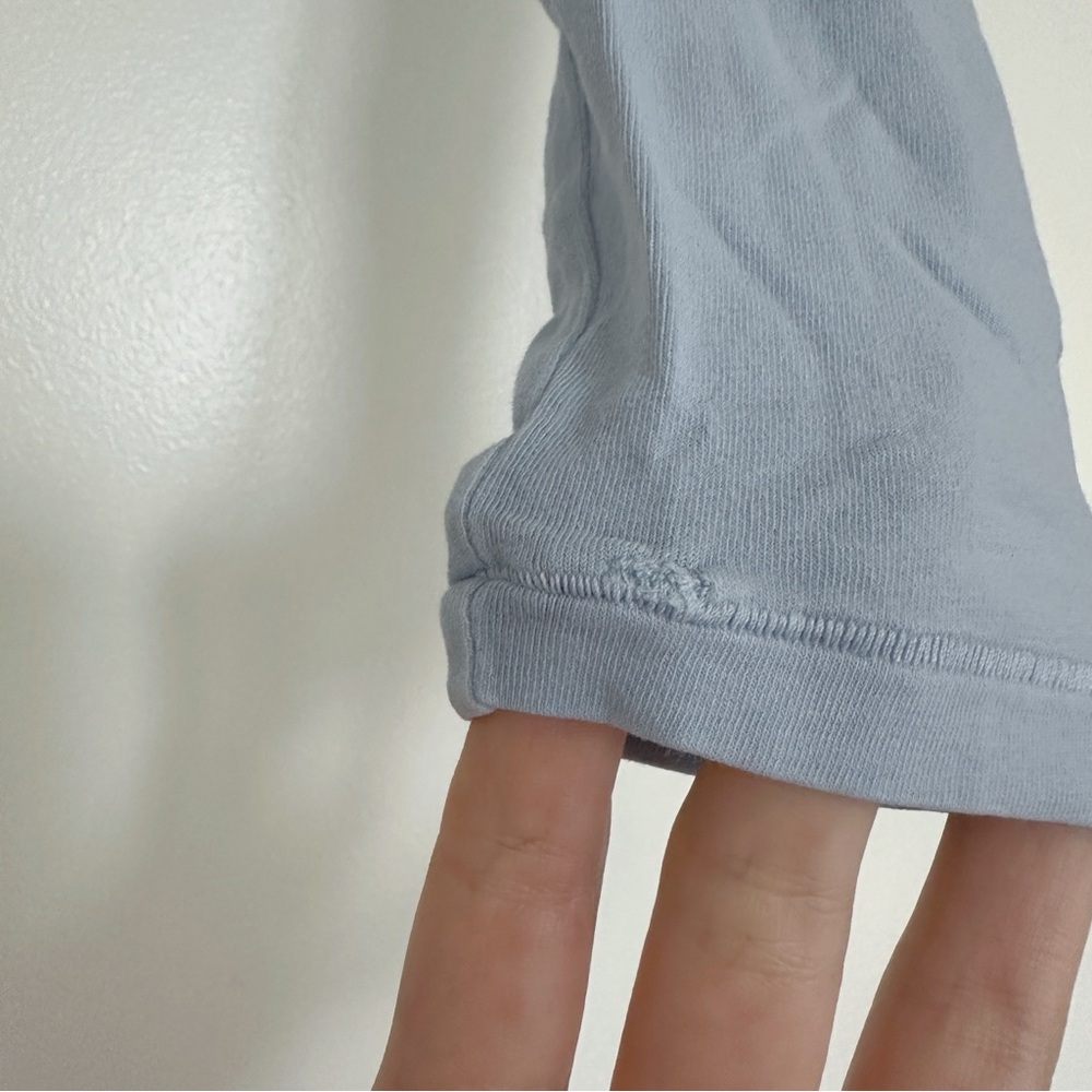 SKIMS Soft Blue Henley Long Sleeve Tee - Picture 5 of 5